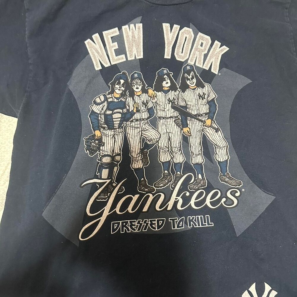 Liquid-blue Men's Navy and Black T-shirt